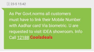 How To Link Your Aadhaar Card With Idea Mobile Number